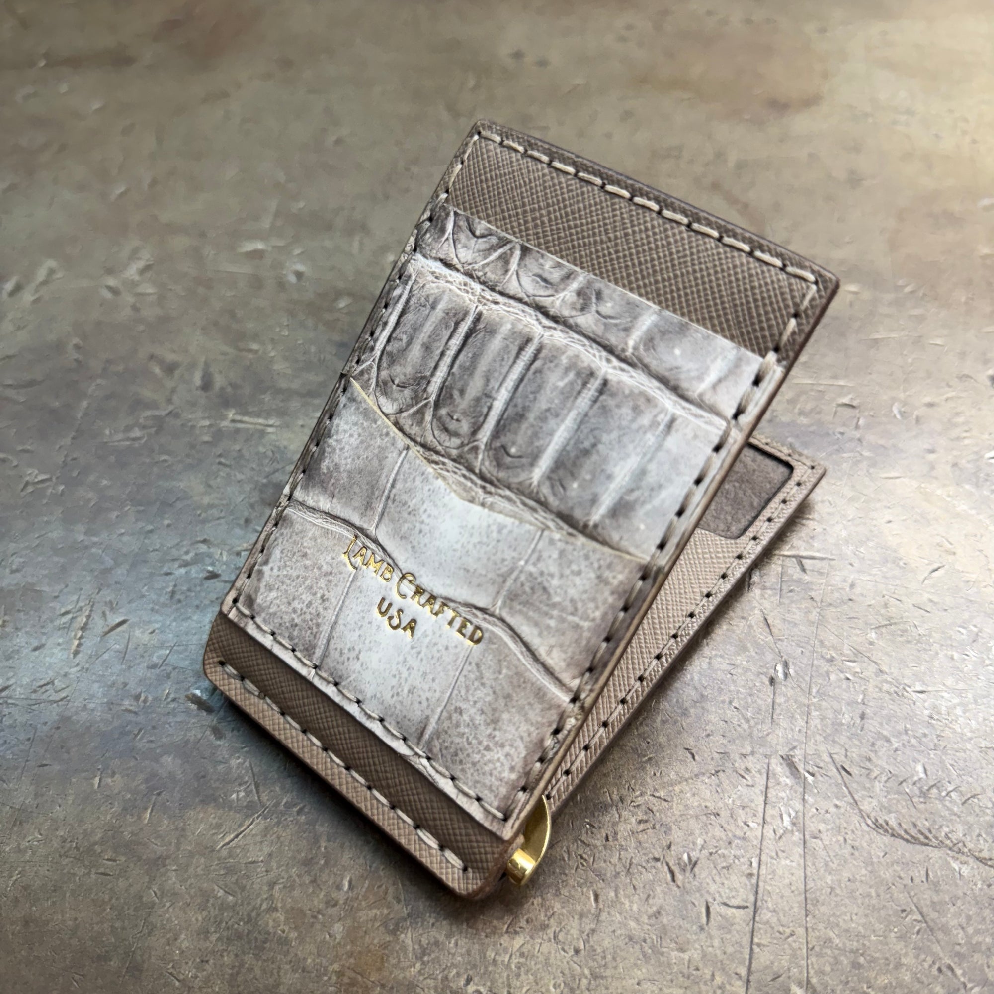 Austin Slim Fold Wallet 3.0 - Himalayan Crocodile