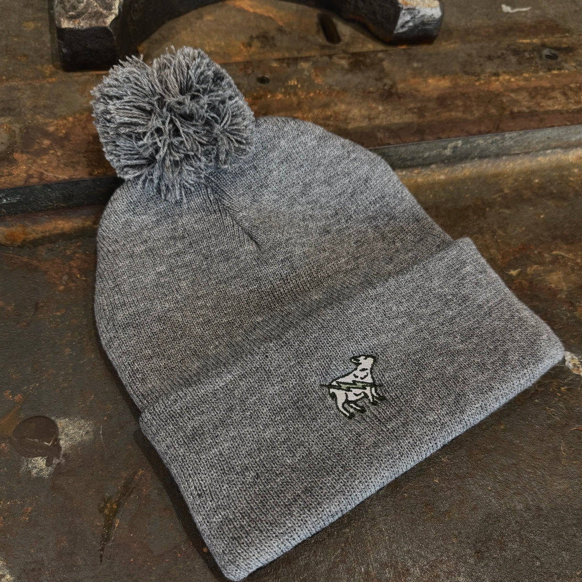 Pom-Pom Cuffed Beanie