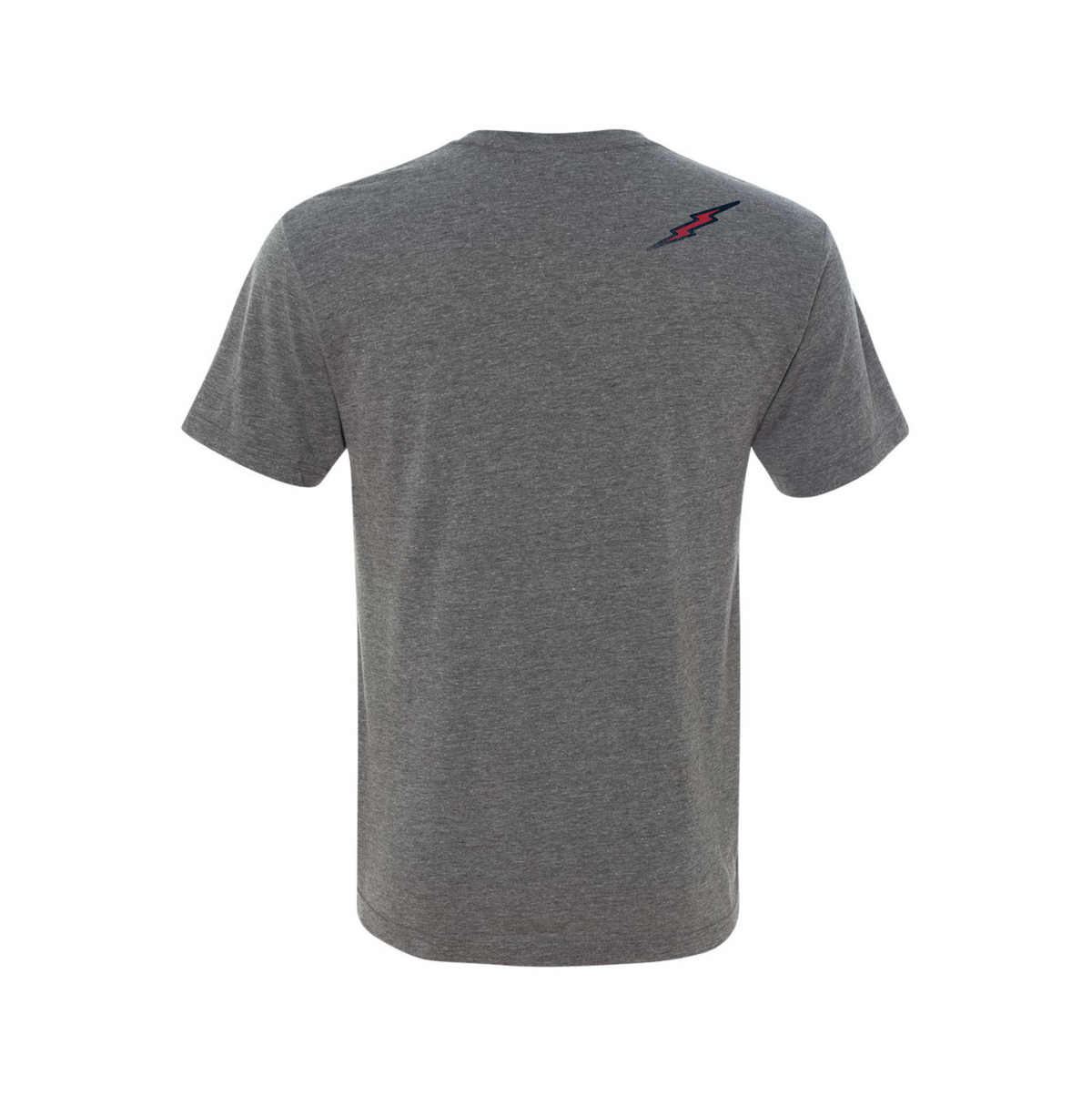 Lamb Script Tee - V-Neck - Heather Gray
