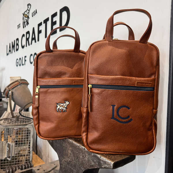 Hudson Sutler Heritage All Leather Golf Shoe Bag - Lamb Crafted