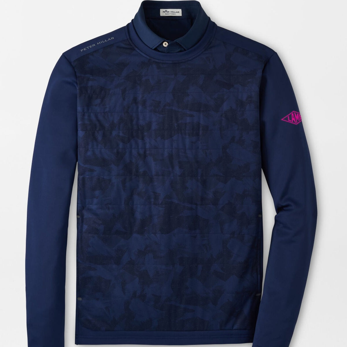 Peter Millar Performance Bond Elite Brushstroke Camo Crewneck