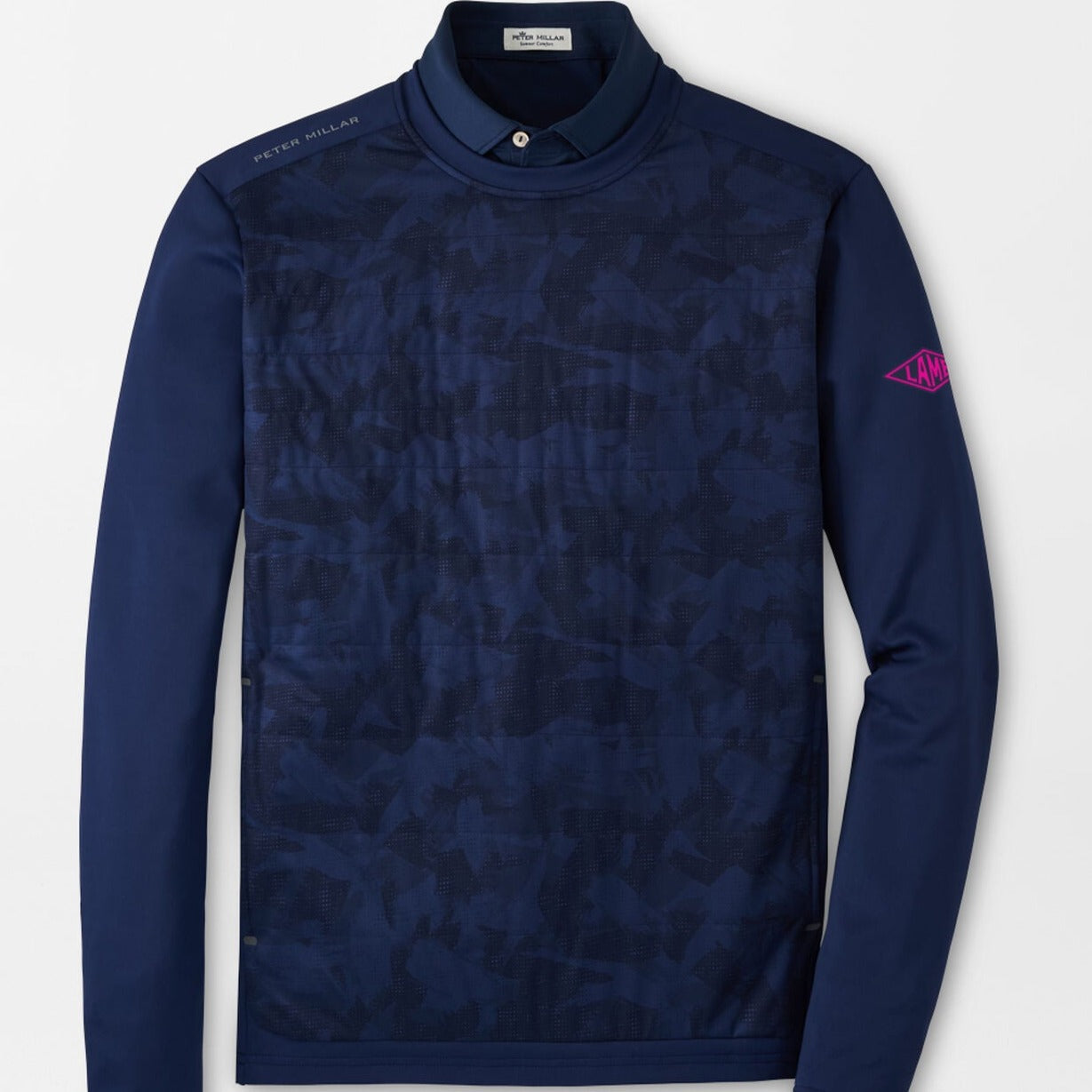 Peter Millar Performance Bond Elite Brushstroke Camo Crewneck