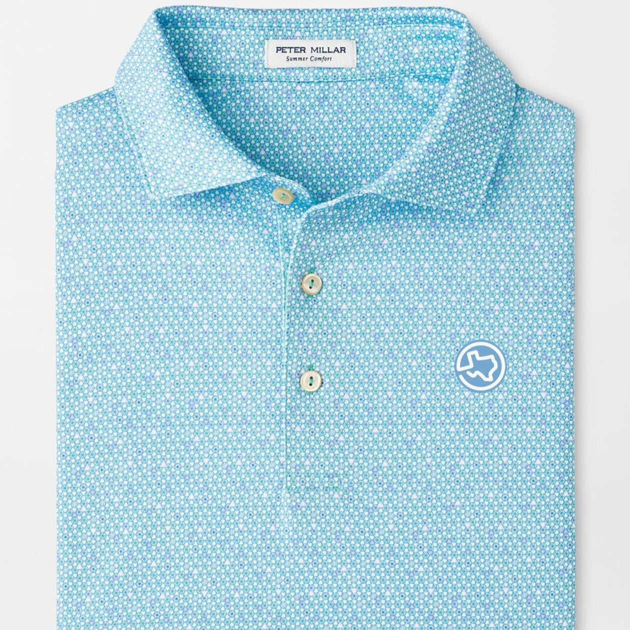 Peter Millar Costanzo Geo Performance Jersey Polo - Meadow