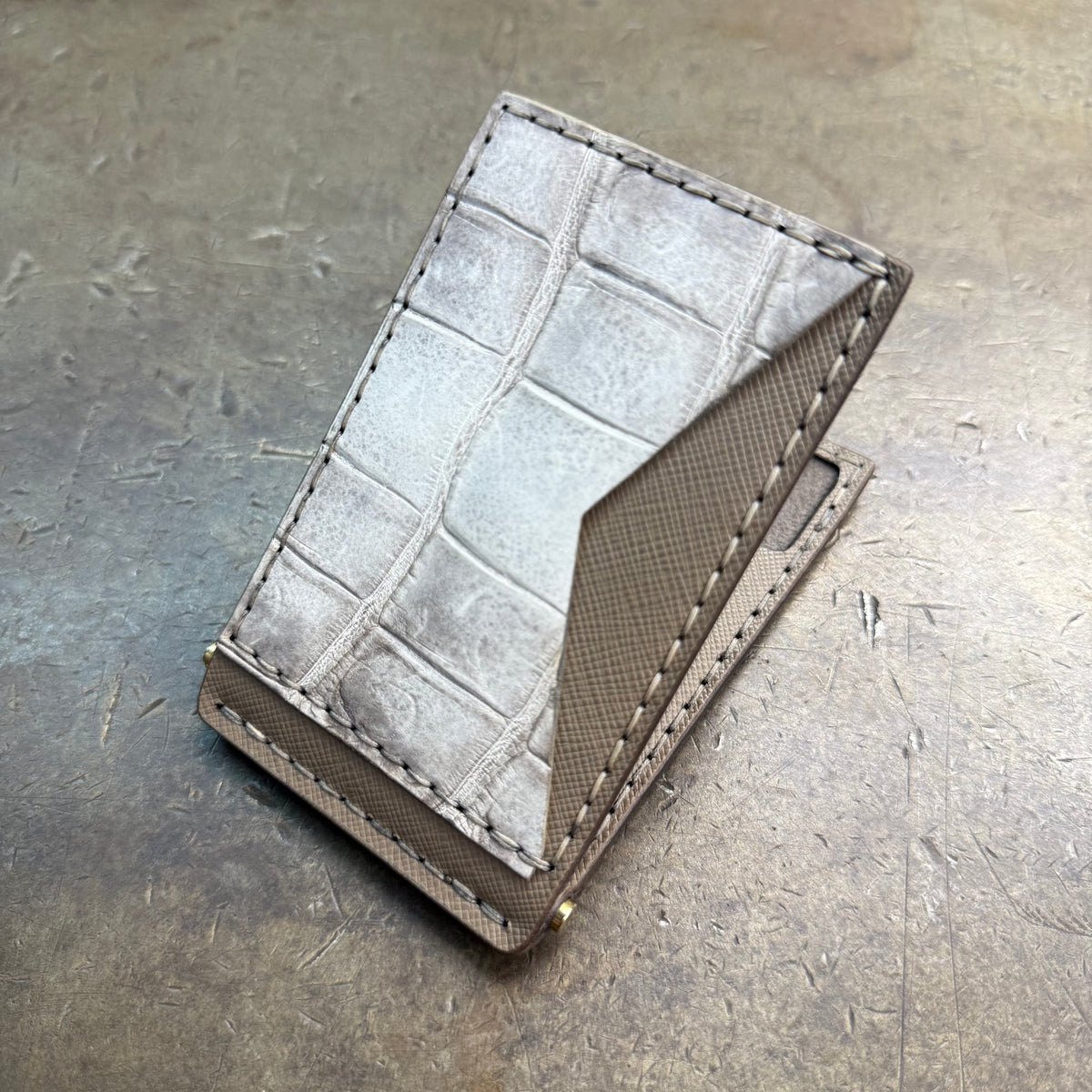 Austin Slim Fold Wallet 3.0 - Himalayan Crocodile