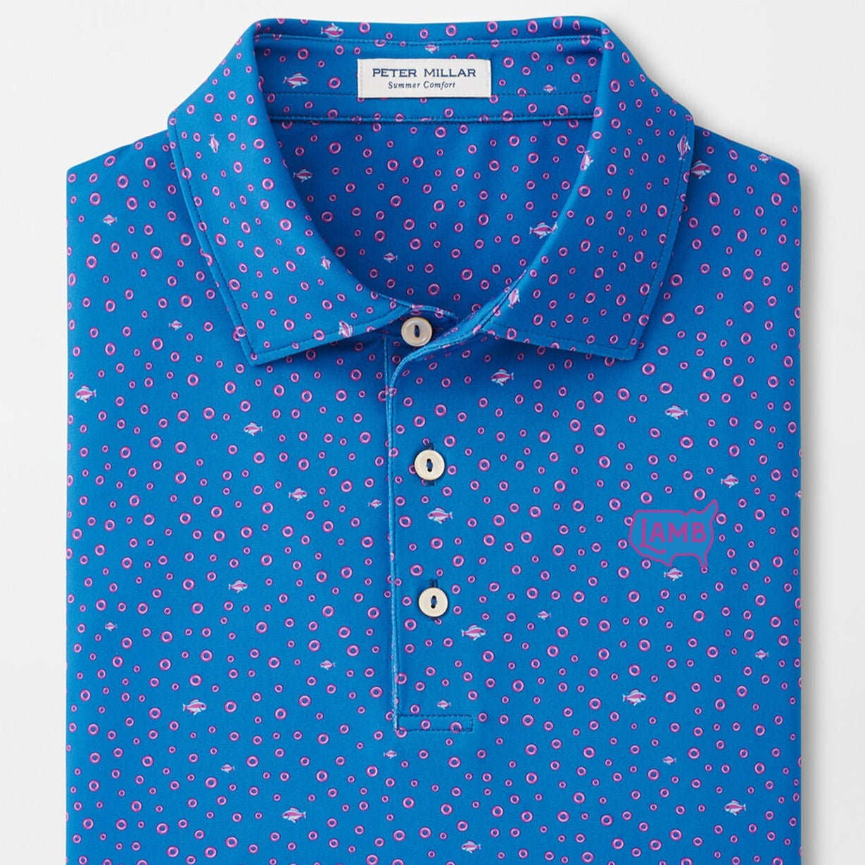 Peter Millar Fish Performance Jersey Polo