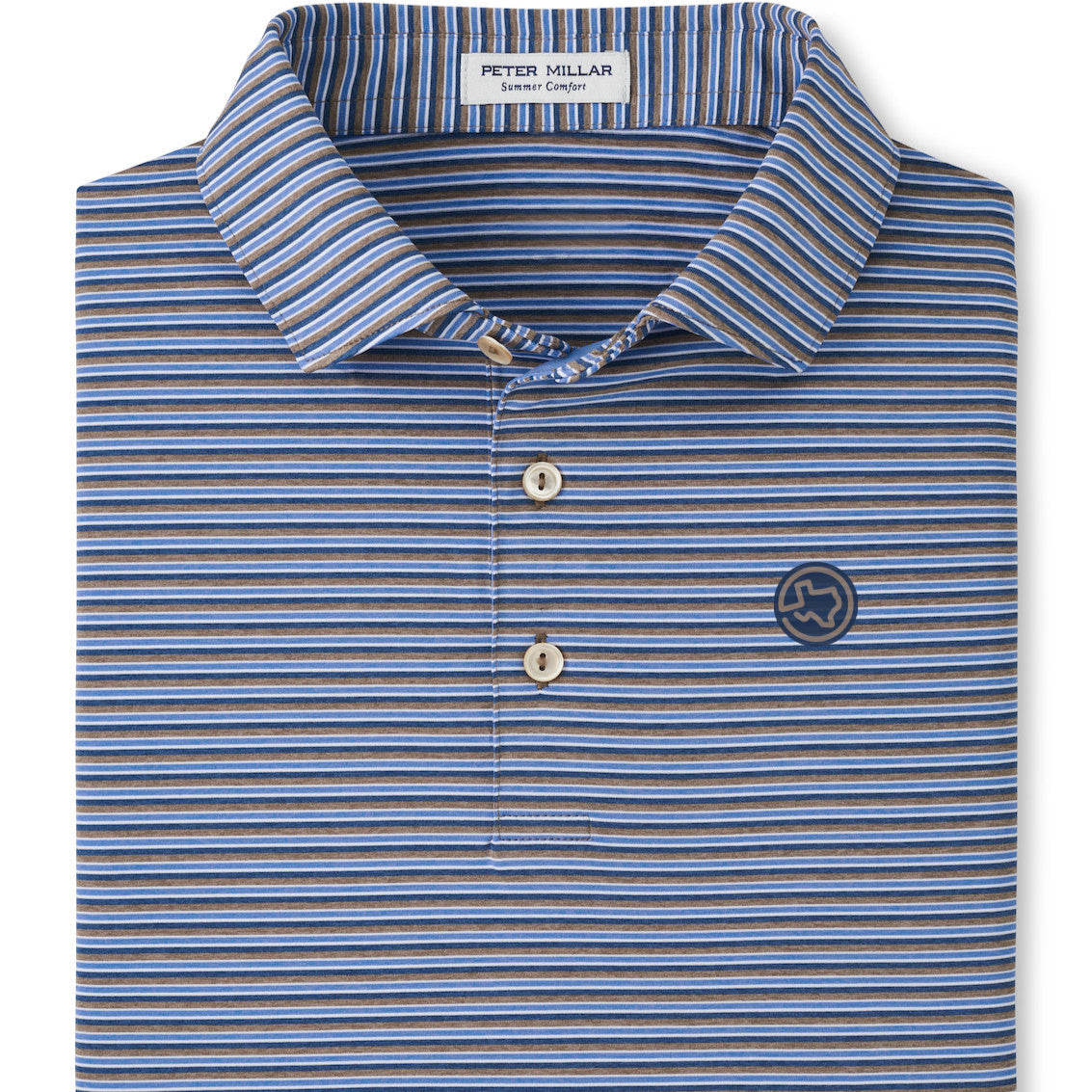 fitted lace wedding dress Peter Millar Lenway Performance Jersey Polo - Poplar Brown