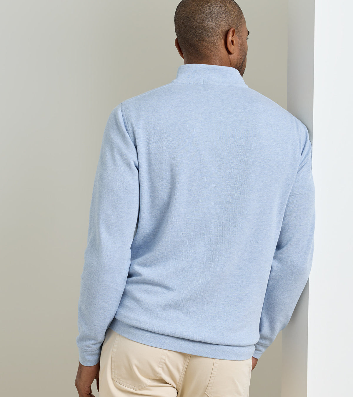 Peter Millar Crown Comfort Quarter Zip Pullover - Cottage Blue