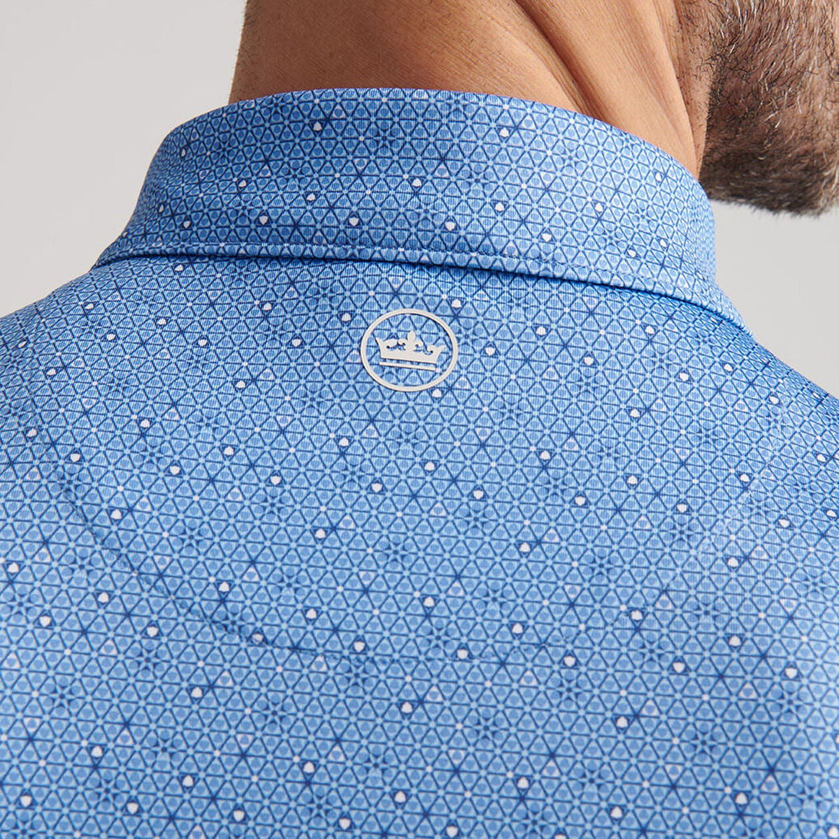 Peter Millar Costanzo Geo Performance Jersey Polo - Evening Tide