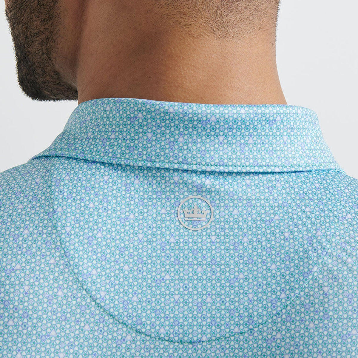 Peter Millar Costanzo Geo Performance Jersey Polo - Meadow