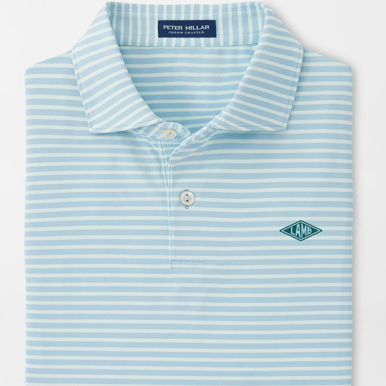 Peter Millar Miles Performance Jersey Polo - Blue Frost