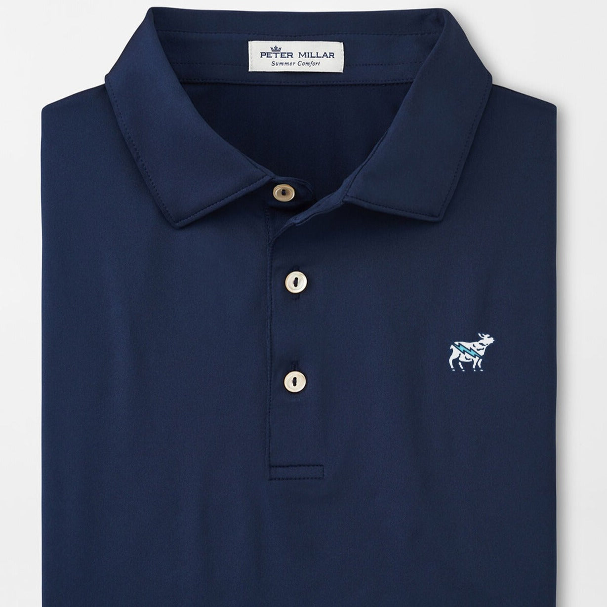 Peter Millar Solid Performance Polo - Navy Electric Lamb