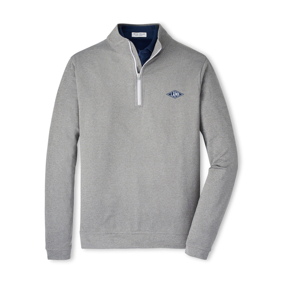 Peter Millar Perth Mélange Performance Quarter-Zip - Smoke