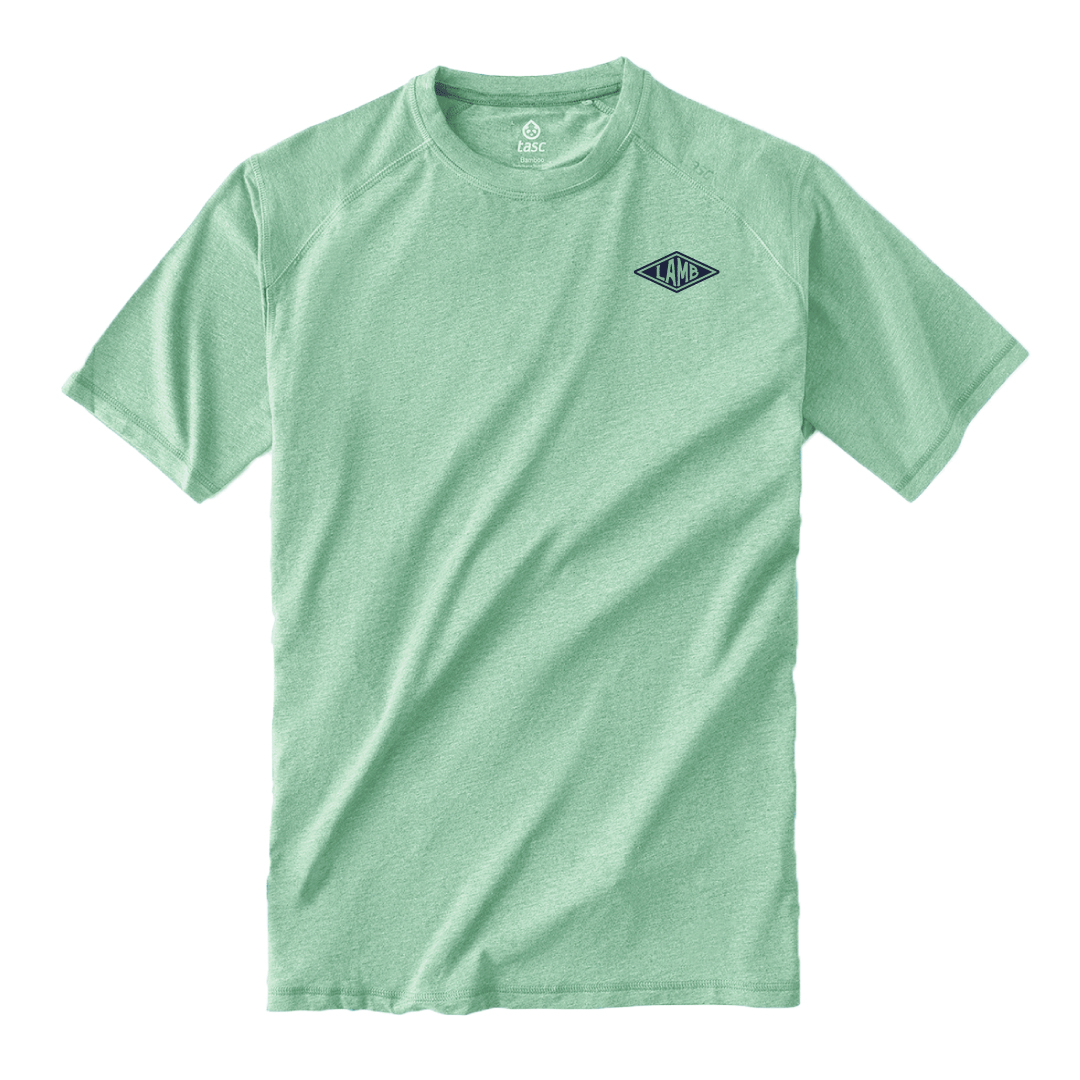 Tasc Carrollton Short Sleeve Fitness T-Shirt - Sea Green Heather