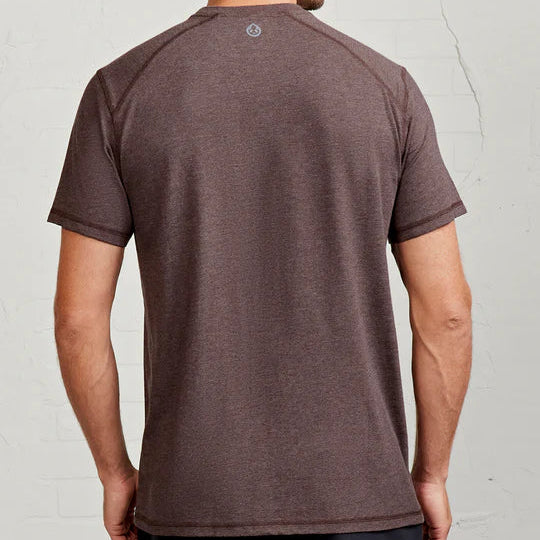 Tasc Carrollton Short Sleeve Fitness T-Shirt - Mocha Heather