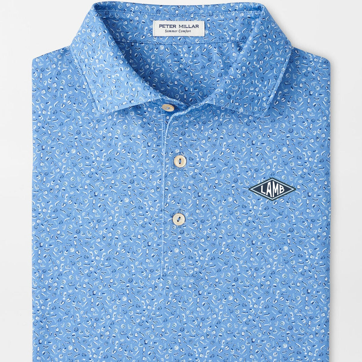 Peter Millar Champagne And Caviar Performance Jersey Polo
