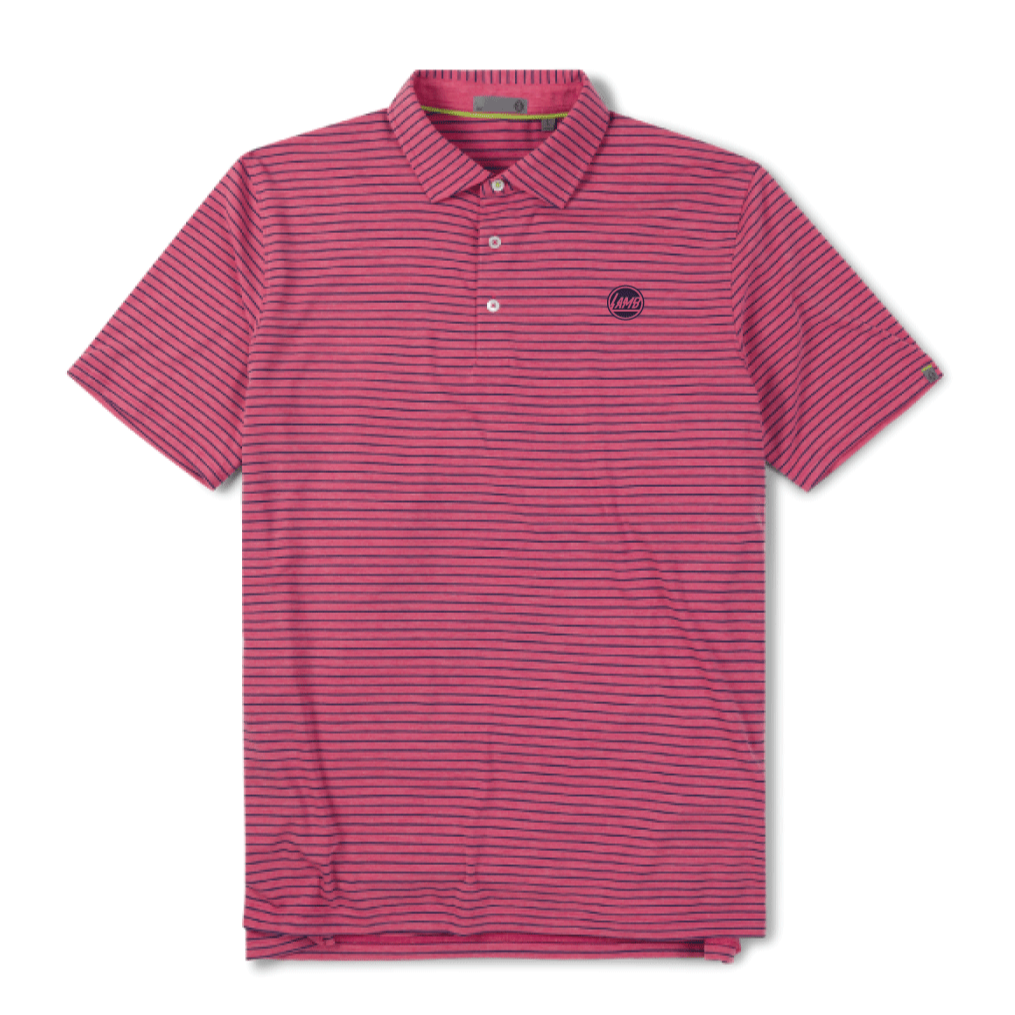 Tasc Cloud Polo - Ruby Heather/Marine Blue