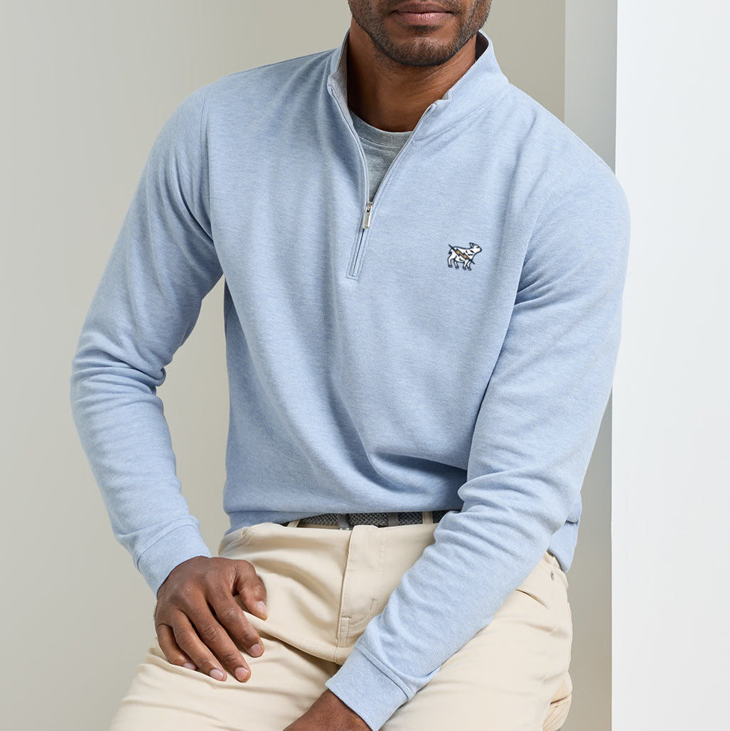 Peter Millar Crown Comfort Quarter Zip Pullover - Cottage Blue
