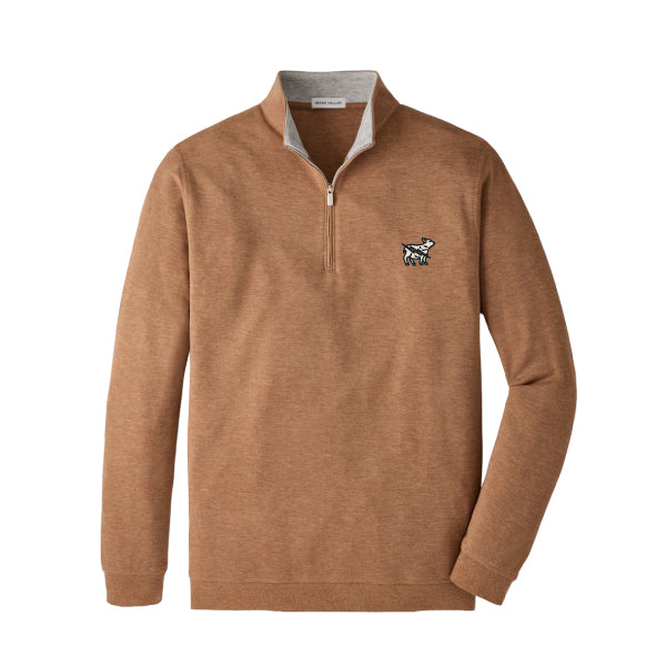 Peter Millar Crown Comfort Quarter Zip Pullover - Dark Amber