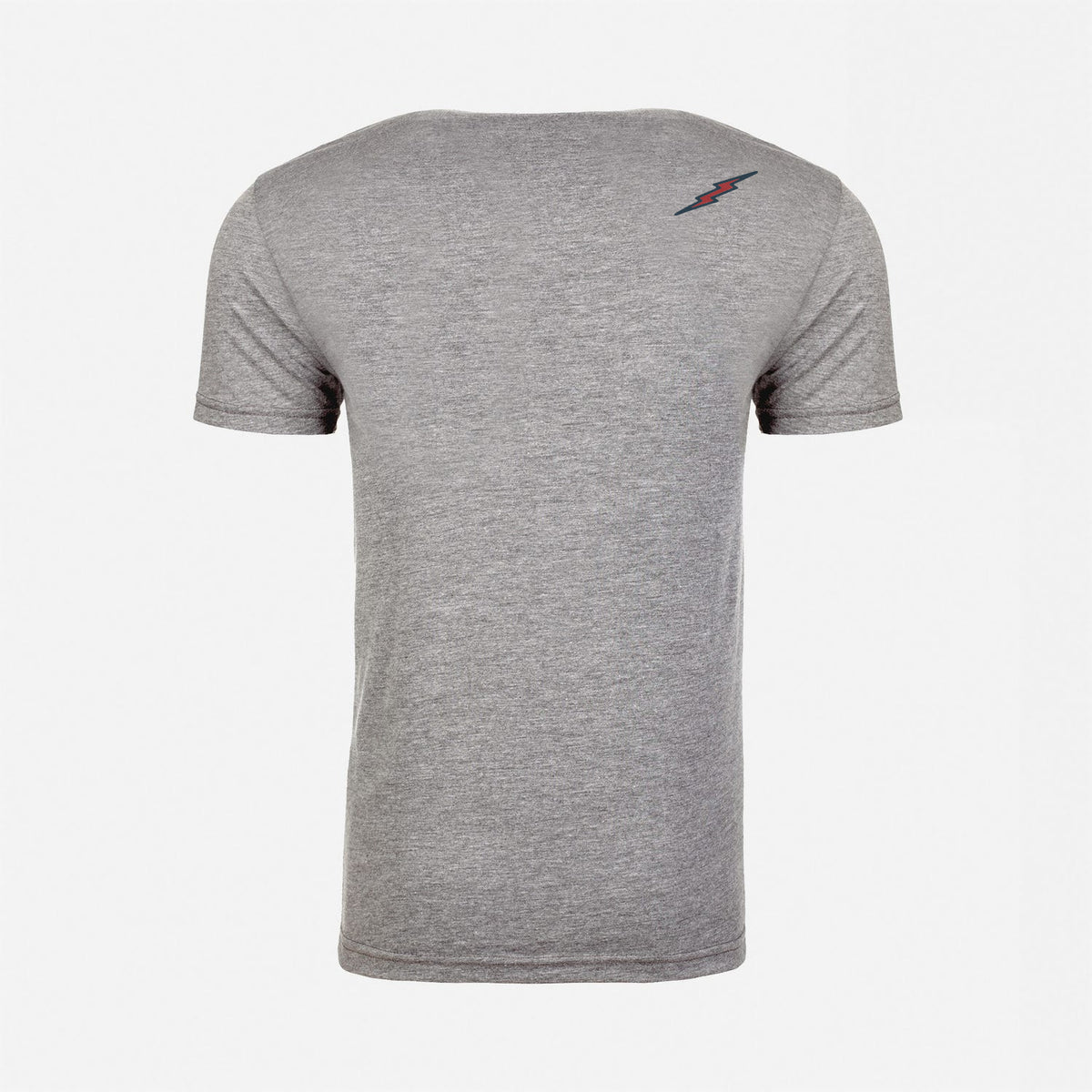 Lamb Script Tee - V-Neck - Heather Gray
