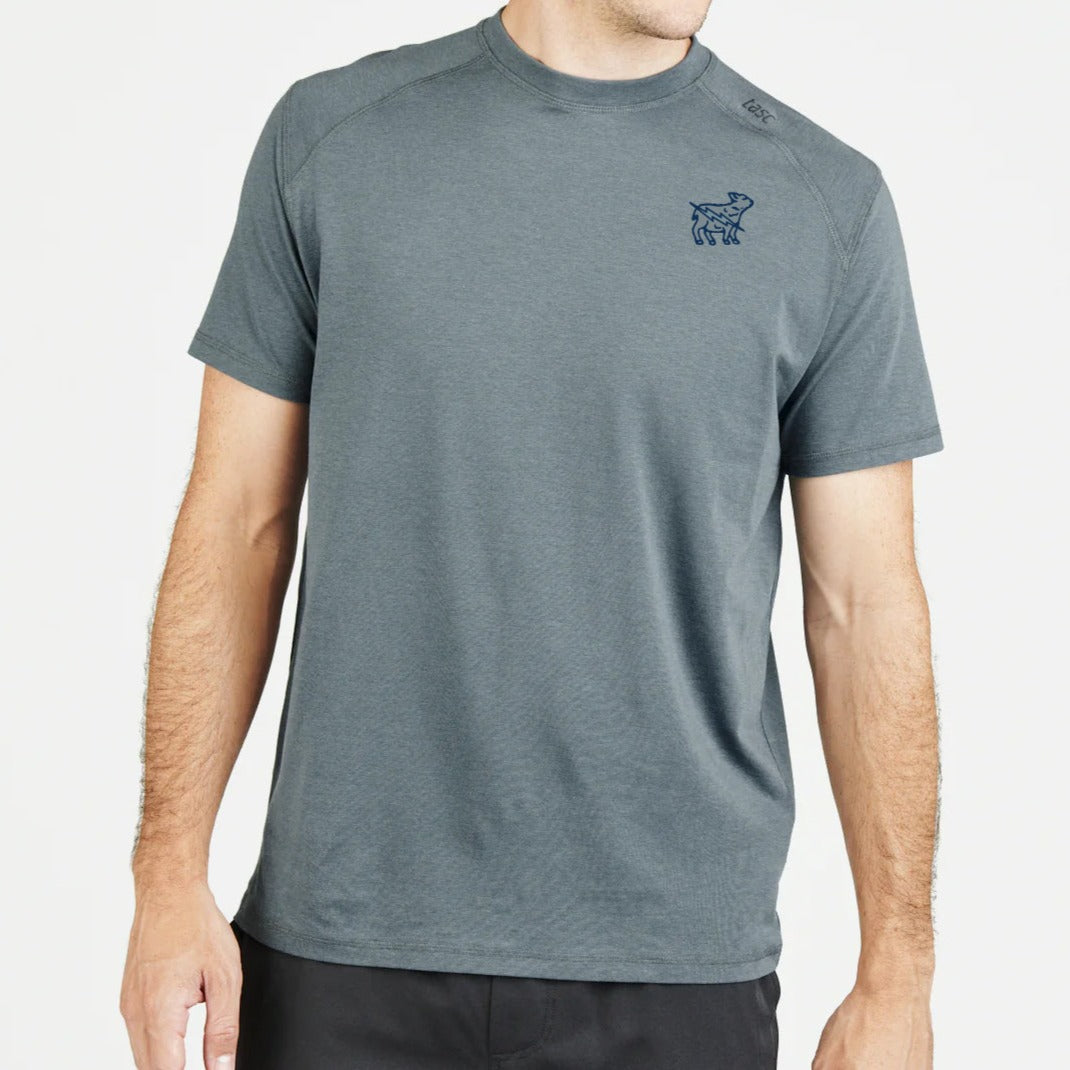 Tasc Carrollton Short Sleeve Fitness T-Shirt - Storm - Lamb