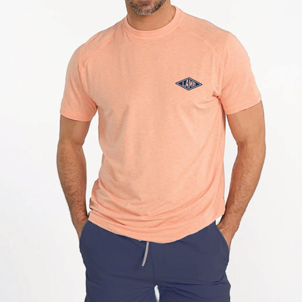 Tasc Carrollton Short Sleeve Fitness T-Shirt - Sunrise Heather
