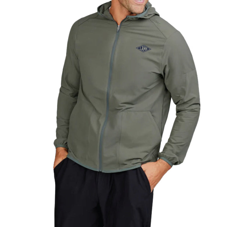 Tasc Swift Lightweight Hooded Windbreaker Jacket - Shale