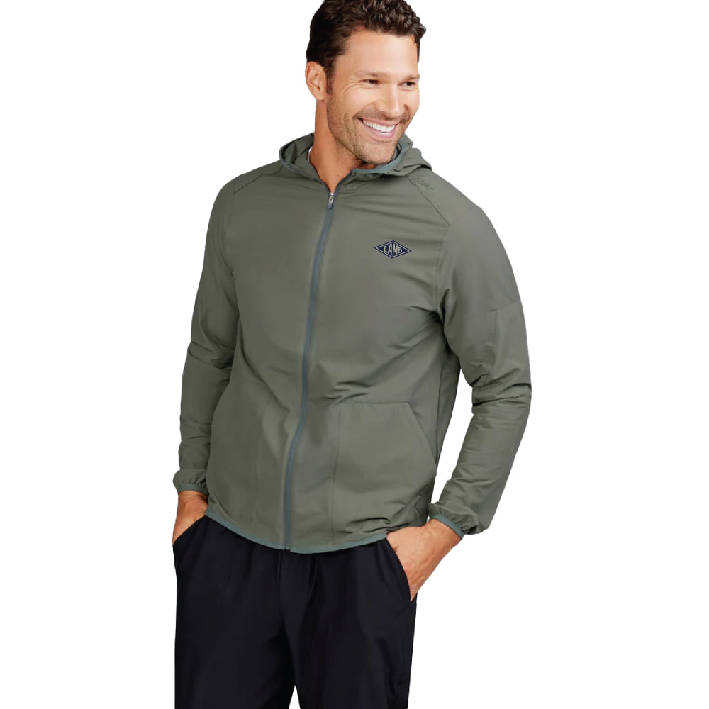 Tasc Swift Lightweight Hooded Windbreaker Jacket - Shale