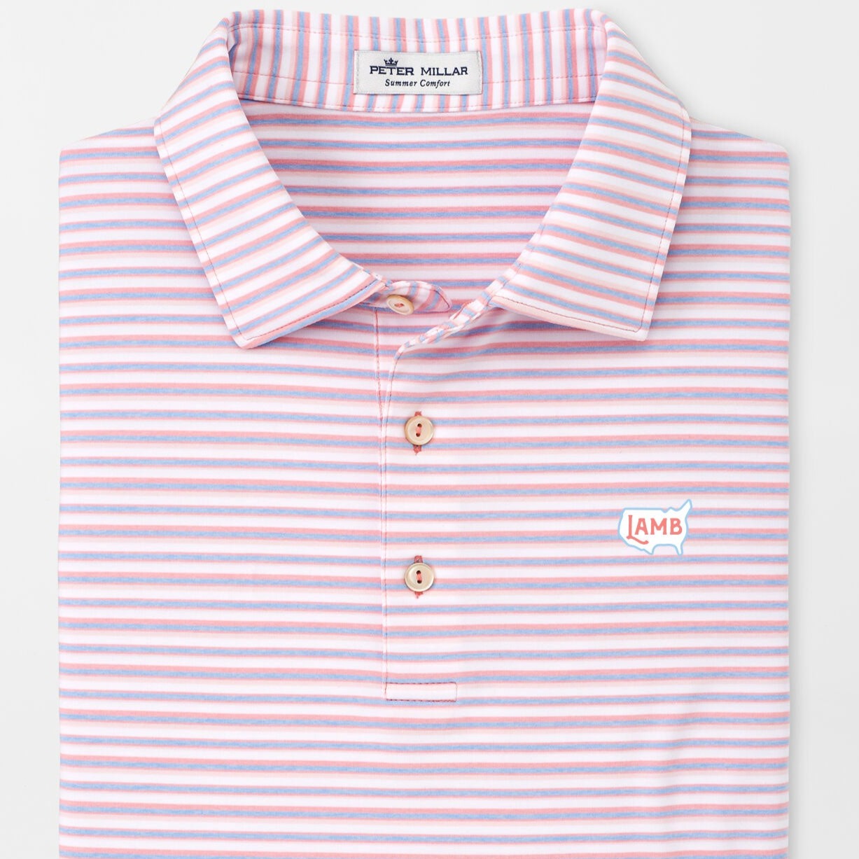 Peter Millar Captain Performance Jersey Polo - Coral Crush