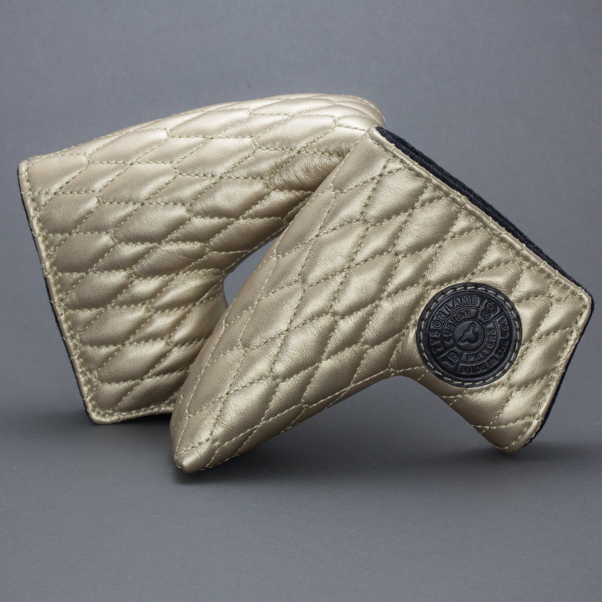 Gold Linx Quilted Leather Putter Cover ***LIMIT 1*** - Lamb Crafted