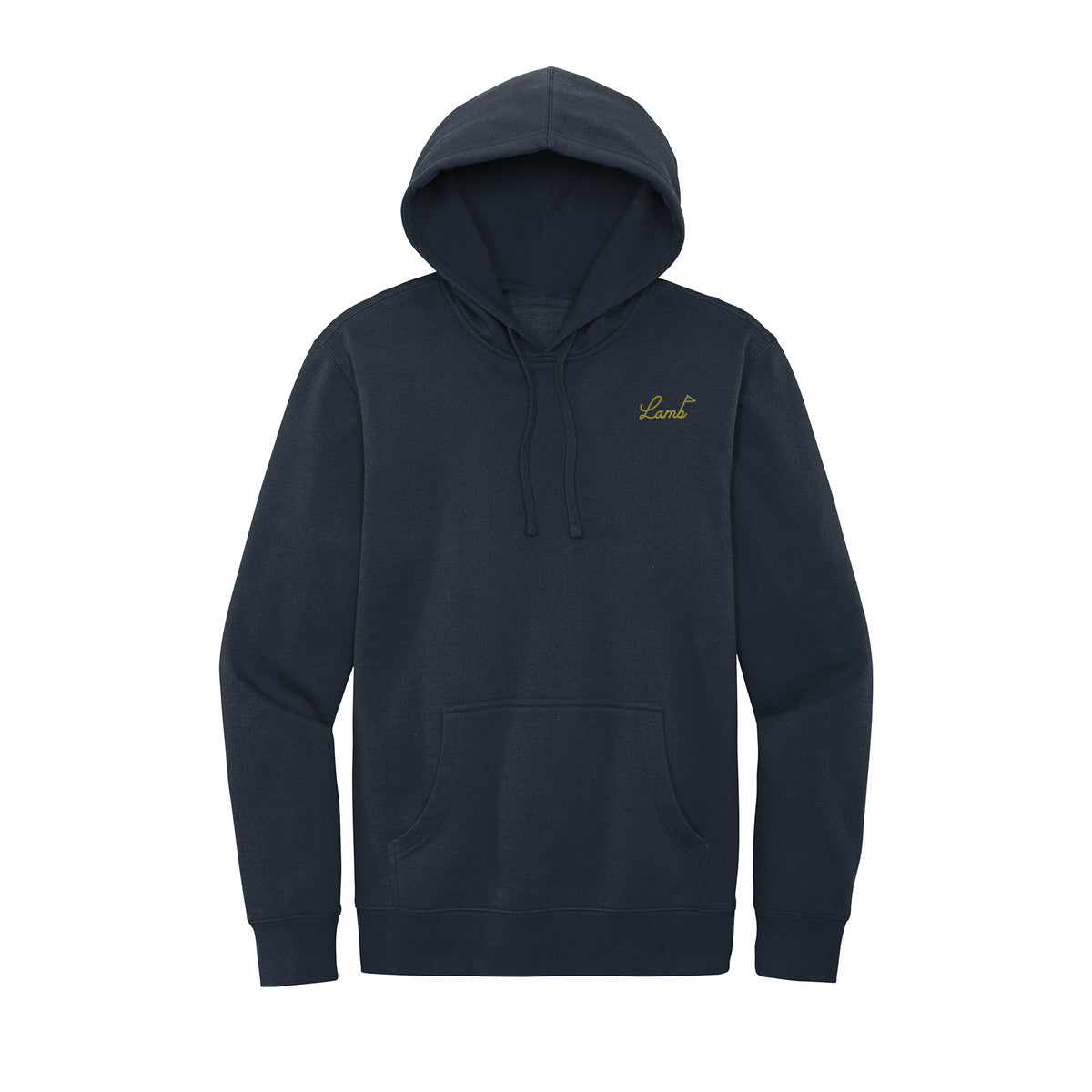 Lamb Script Hoodie - Navy &amp; Gold